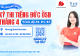 Thông báo tổ chức kỳ thi cấp Chứng chỉ năng lực tiếng Đức ÖSD tháng 04/2026