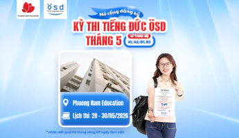Thông báo tổ chức kỳ thi cấp Chứng chỉ năng lực tiếng Đức ÖSD tháng 05/2026