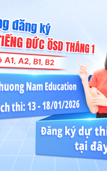 Thông báo tổ chức kỳ thi cấp Chứng chỉ năng lực tiếng Đức ÖSD - tháng 01/2026