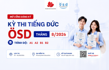 Thông báo tổ chức kỳ thi cấp Chứng chỉ năng lực tiếng Đức ÖSD tháng 08/2026