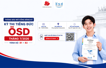 Thông báo lịch thi cấp Chứng chỉ năng lực tiếng Đức ÖSD tháng 07/2026