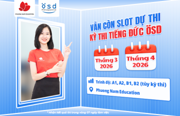 Đếm ngược thời hạn đăng ký dự thi kỳ thi tiếng Đức ÖSD vào tháng 3 và tháng 4/2026
